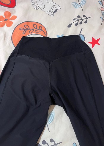 Siyah Baskılı Spor Tayt - Görsel 4