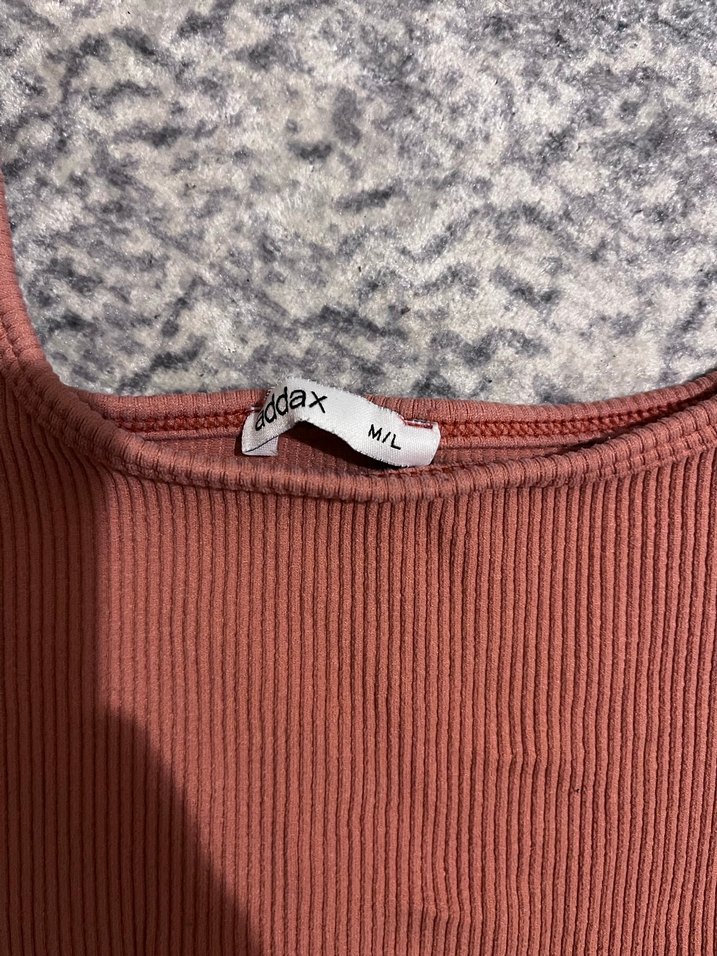 Kadın Kahverengi Örme Kısa Üst - Görsel 3