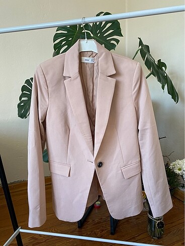 Mango Mango pudra rengi blazer ceket