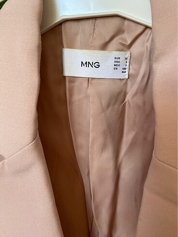 36 Beden Mango pudra rengi blazer ceket