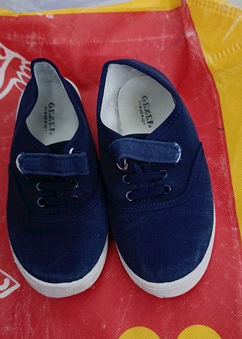 Erkek Çocuk Mavi Velcro Spor Ayakkabı