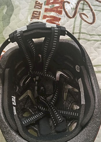 Renkli Kareli Kırmızı Biker Kask - Görsel 2