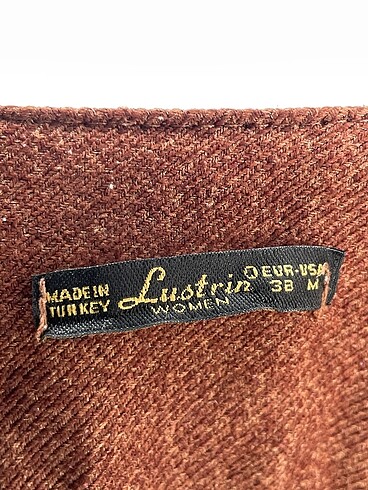 38 Beden kahverengi Renk Vintage Love Uzun Elbise %70 İndirimli.