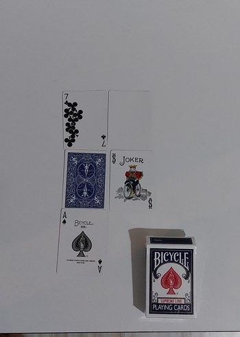  Bicycle Supreme Line Poker Oyun Kartı + lacivert kılıf