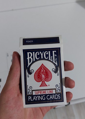 Bicycle Supreme Line Poker Oyun Kartı + lacivert kılıf