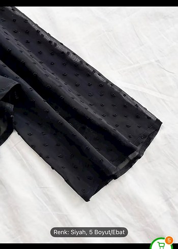 m Beden siyah Renk Siyah Dantel Detaylı V Yaka Bluz