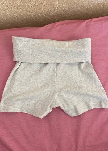 Gri Kadın Mini Şort - Spor ve Günlük