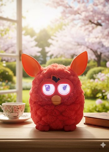 Renkli Kırmızı Peluş Oyuncak - Görsel 3