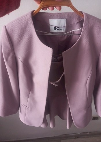 adL Mor Mini Kadın Blazer Ceket 2li takim - Görsel 3