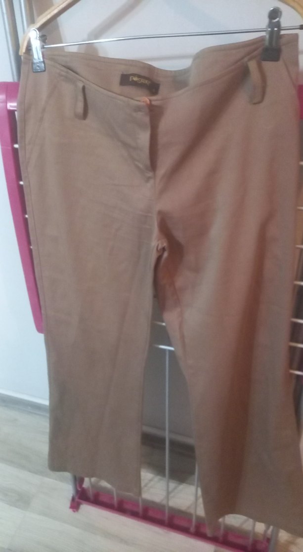 Bej Düz Kesim Pantolon — görsel 2/9