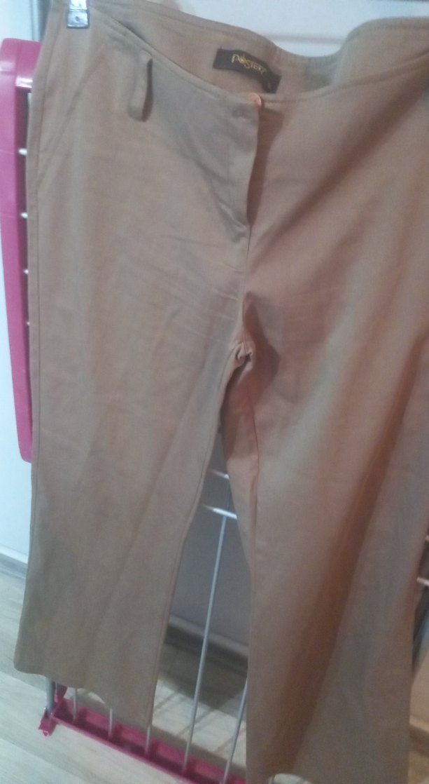 Bej Düz Kesim Pantolon — görsel 6/9