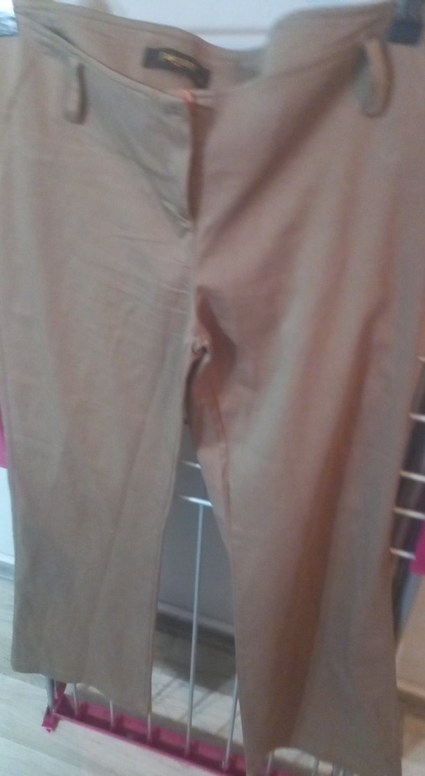 Bej Düz Kesim Pantolon — görsel 8/9