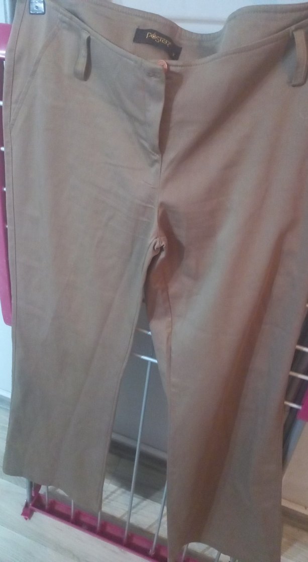 Bej Düz Kesim Pantolon — görsel 7/9