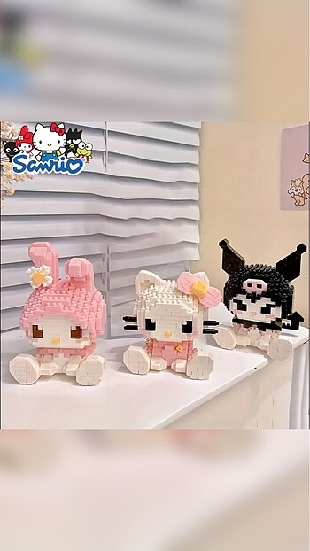 sanrio bricks lego parçaları