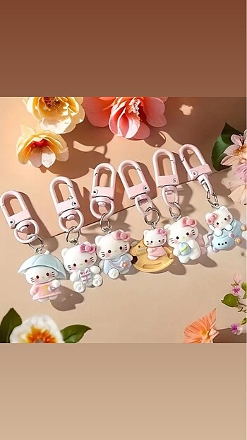 hello kitty charm& anahtarlık