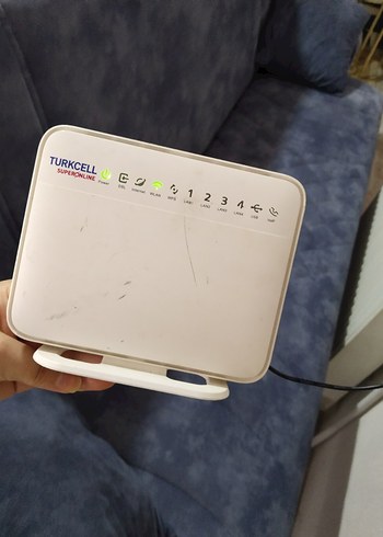 Beyaz Turkcell Superonline modem - Görsel 4