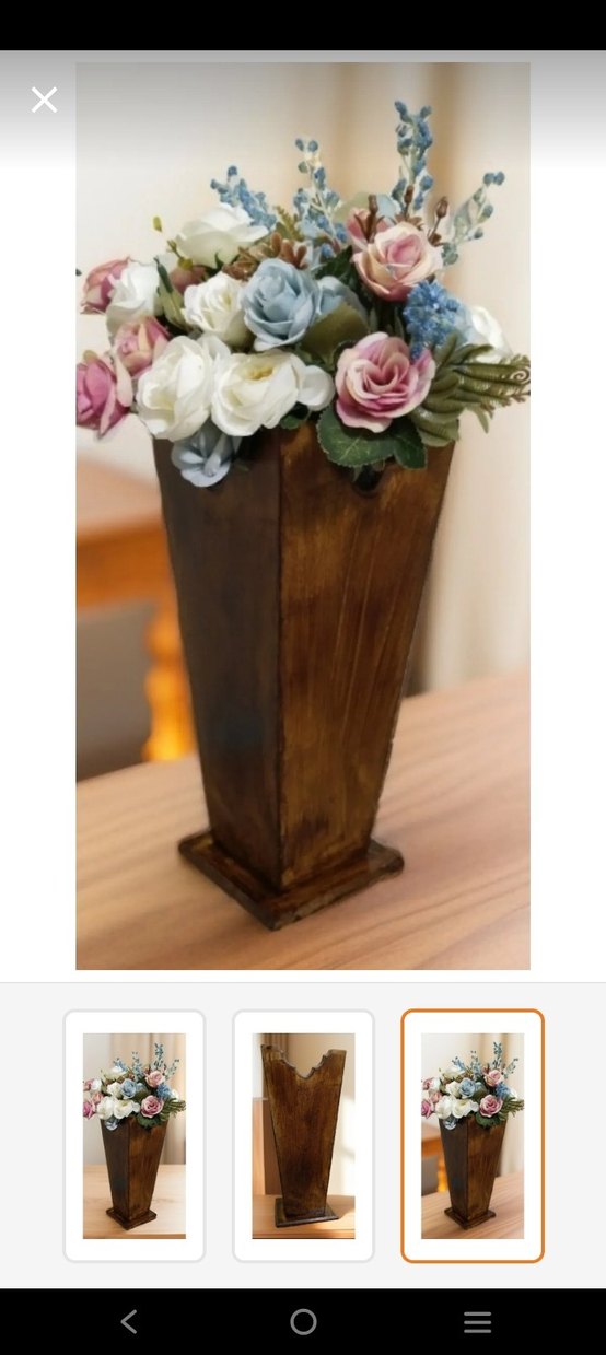 ahşap vazo - Görsel 2