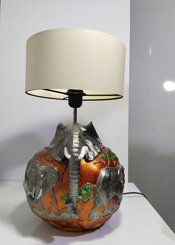 Gri Fil Figürlü Vazo - Görsel 8