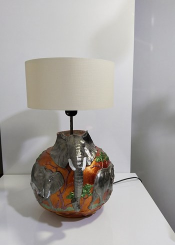 Gri Fil Figürlü Vazo - Görsel 11