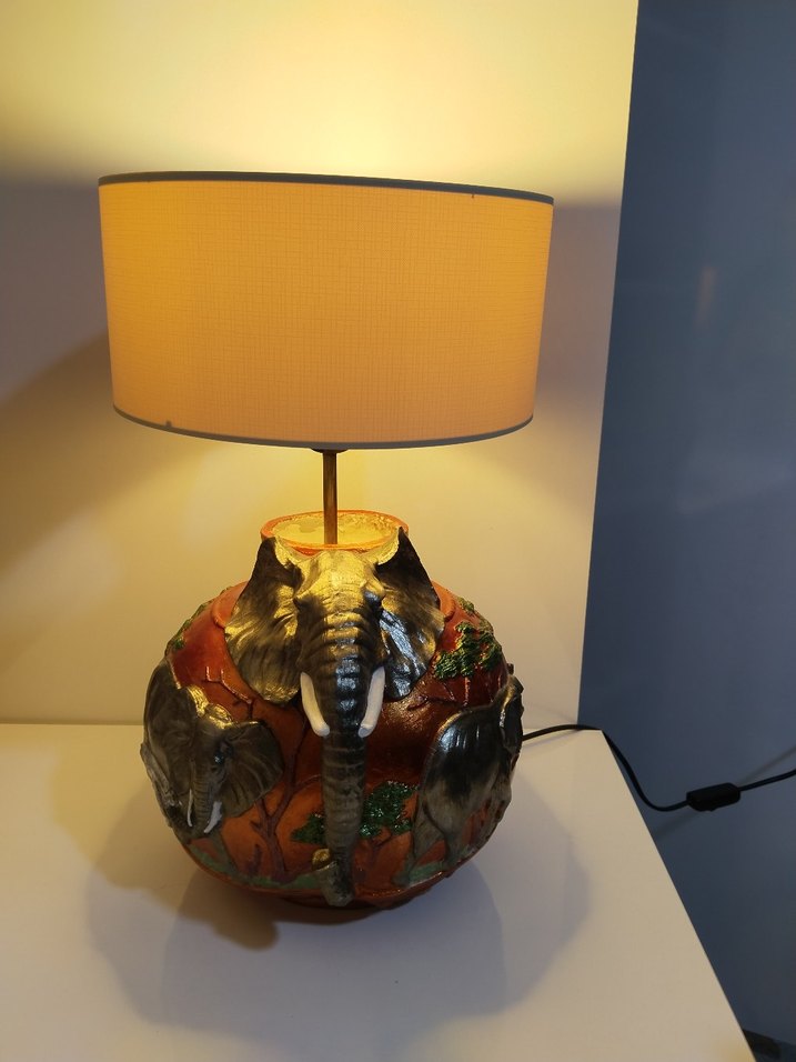 Gri Fil Figürlü Vazo - Görsel 5