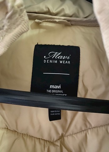 Mavi Jeans Bej Fermuarlı Kadın Kışlık Mont