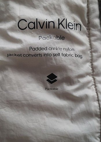 Calvin Klein Beyaz Fermuarlı Erkek Mont - Görsel 6
