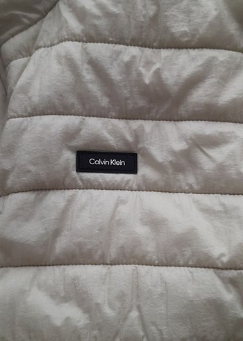 Calvin Klein Beyaz Fermuarlı Erkek Mont - Görsel 7