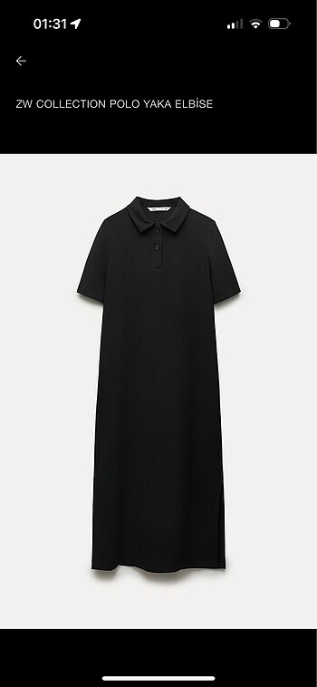 Zara Polo Yaka elbise