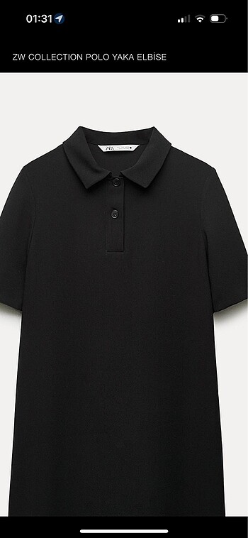 Zara Zara Polo Yaka elbise