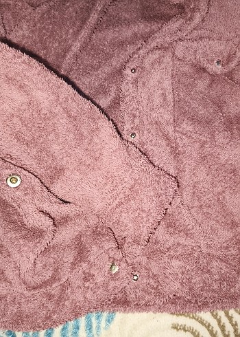 Pembe Kadın Bohem Midi Bornoz - Görsel 3