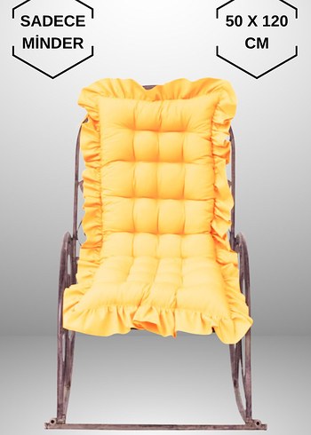 Turuncu Fırfırlı Minder 50x120 cm - Görsel 3