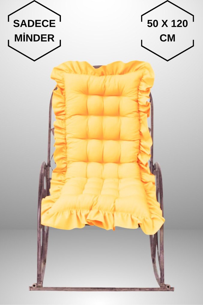 Turuncu Fırfırlı Minder 50x120 cm - Görsel 3