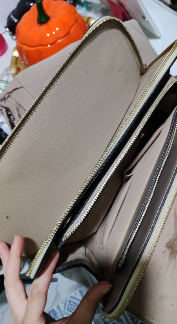 Gri Deri Kadın Çanta - Modern Klasik - Görsel 5