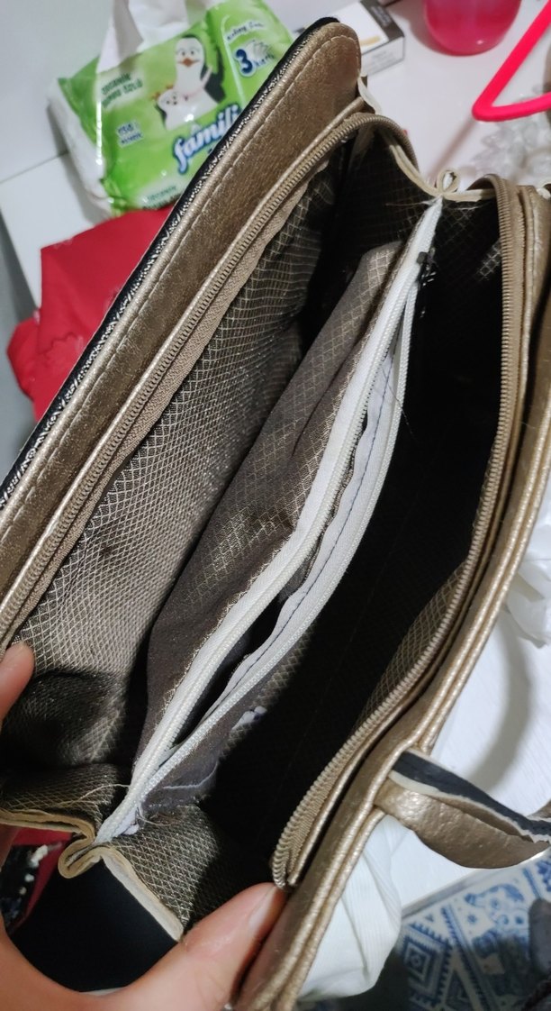 Gri Deri Kadın İş Çantası - Görsel 5