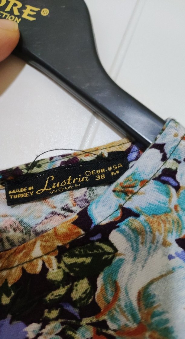 Uzun Bohem Çiçek Desenli Kadın Elbise - Görsel 5