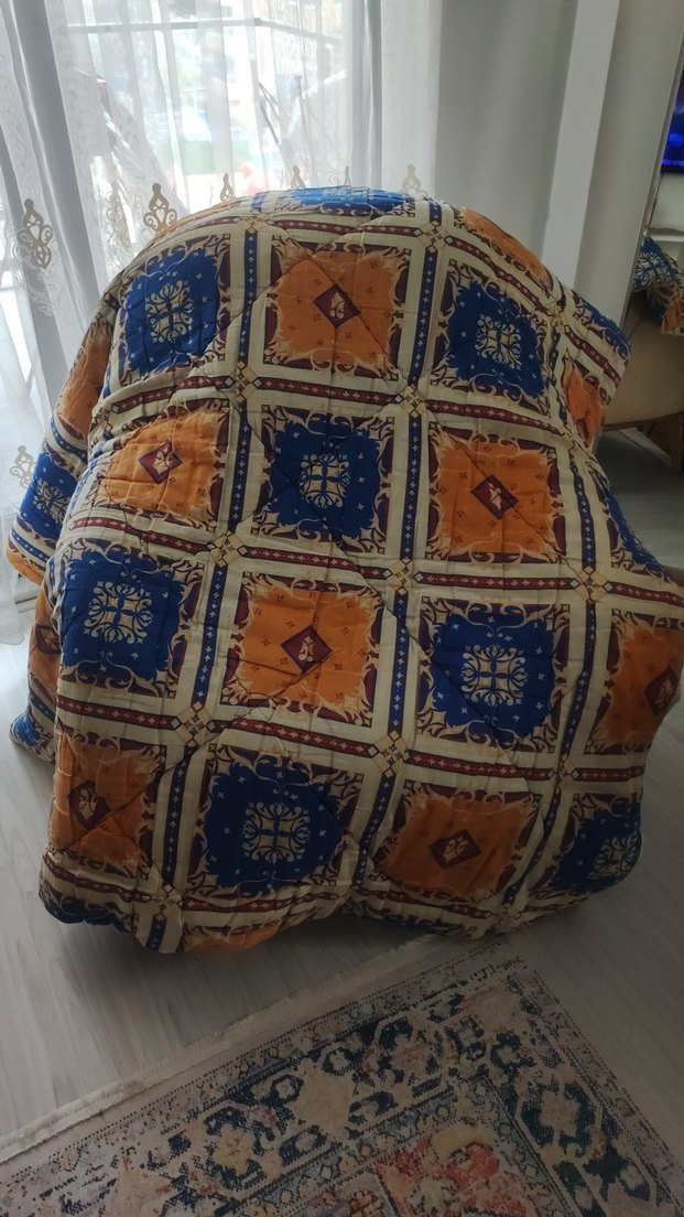 Çok Renkli Desenli çift kişilik yorgan - Görsel 2