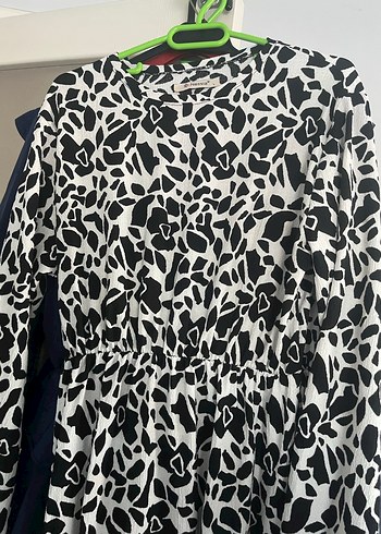 Zebra Desenli Uzun Hamile Bluzu