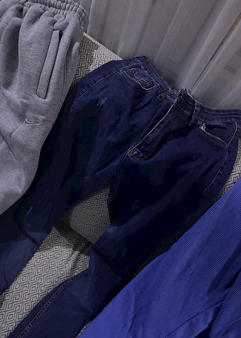 Günlük Mavi Kadın Denim Pantolon