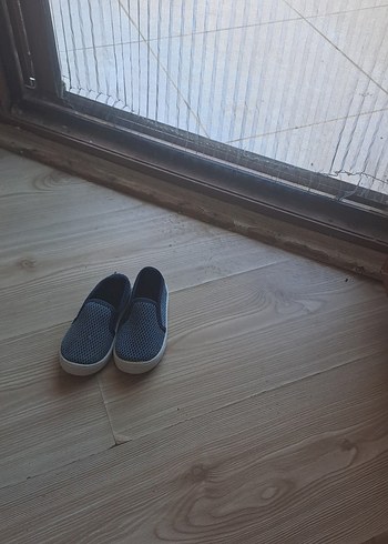 H&M keten bebek ayakkabısı yeni ürün sıfır
