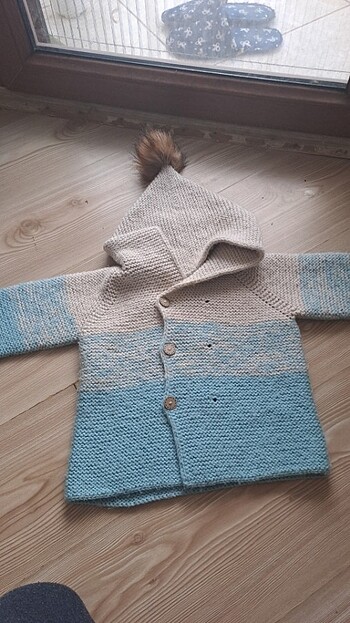 Yeni örülmüştür Nako ip ile örülmüş bebek hırkası çok temiz