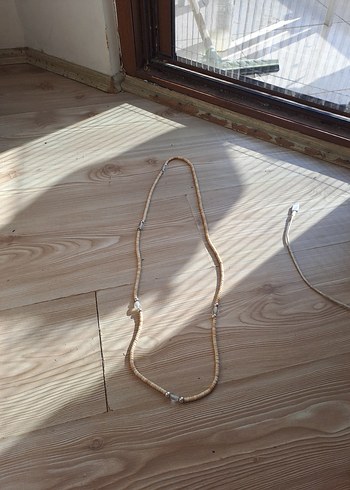 Zara Bej Minimalist Bohem Kolye