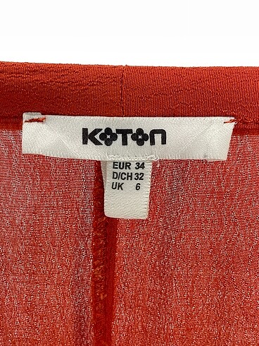 34 Beden turuncu Renk Koton Uzun Elbise %70 İndirimli.