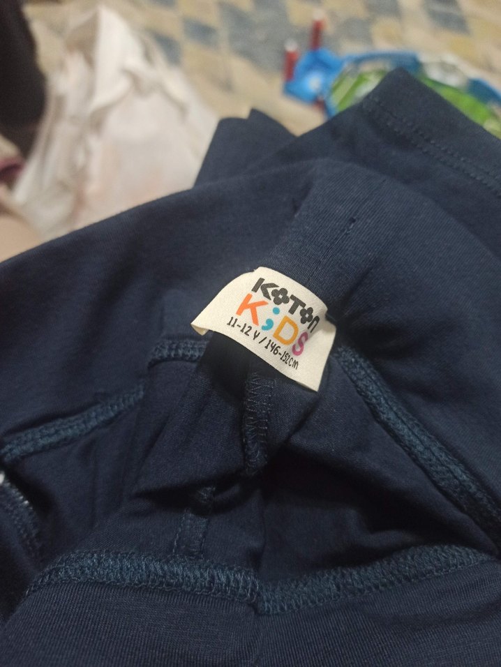 Koton Kids lacivert Elastik Denim Tayt - Görsel 2
