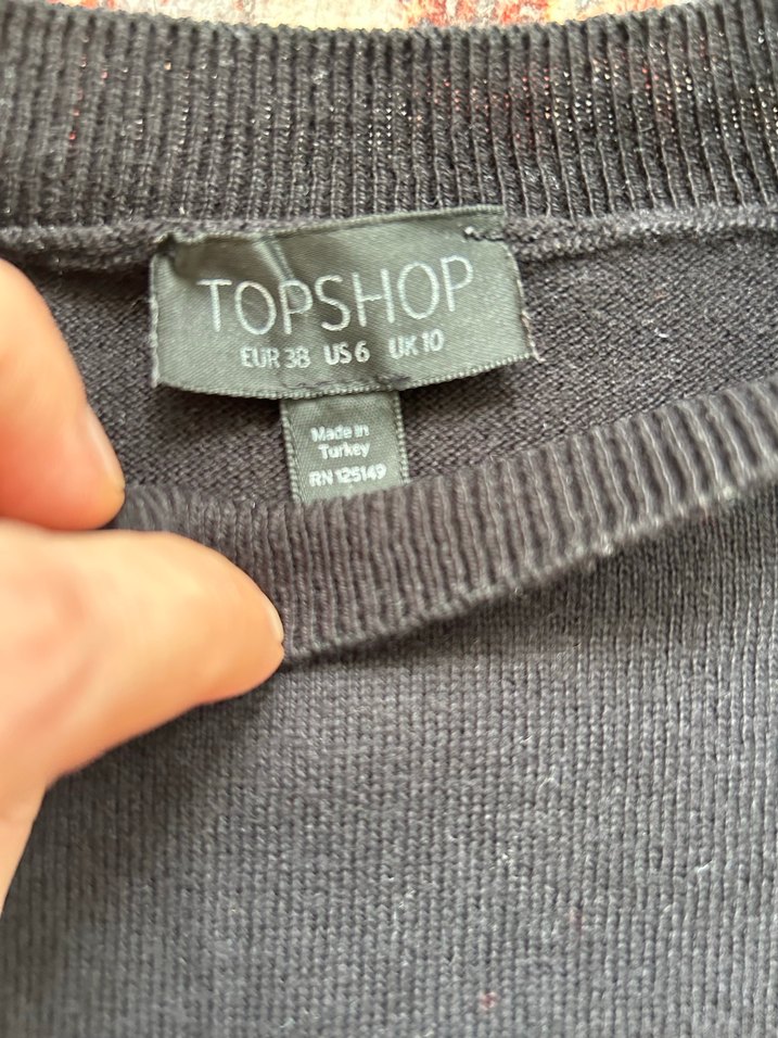 Siyah Püsküllü Bohem Kadın Sweatshirt - Görsel 4