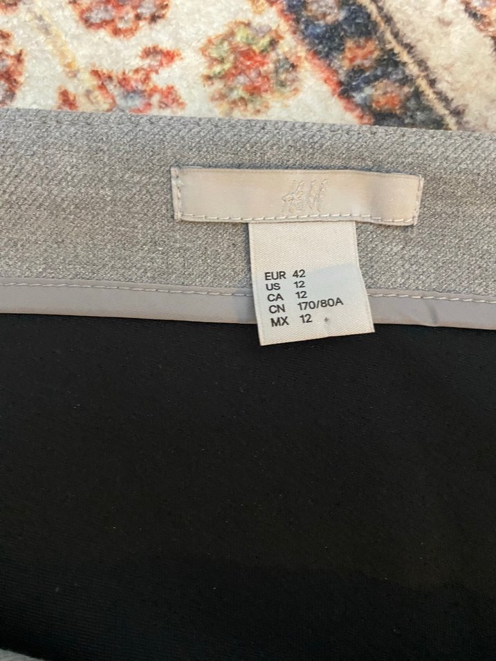 Gri Midi Hamile Eteği Fermuarlı - Görsel 3