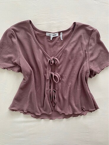 Koton Mor Kurdeleli Coquette Ust (XL)