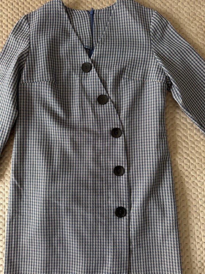 Düğmeli, Ekose Desenli Midi Kadın Kaban - Görsel 2