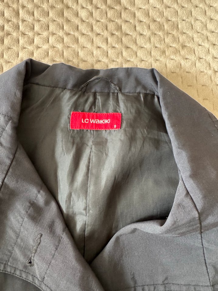 Kadın siyah Midi Kemerli Trençkot - Görsel 3