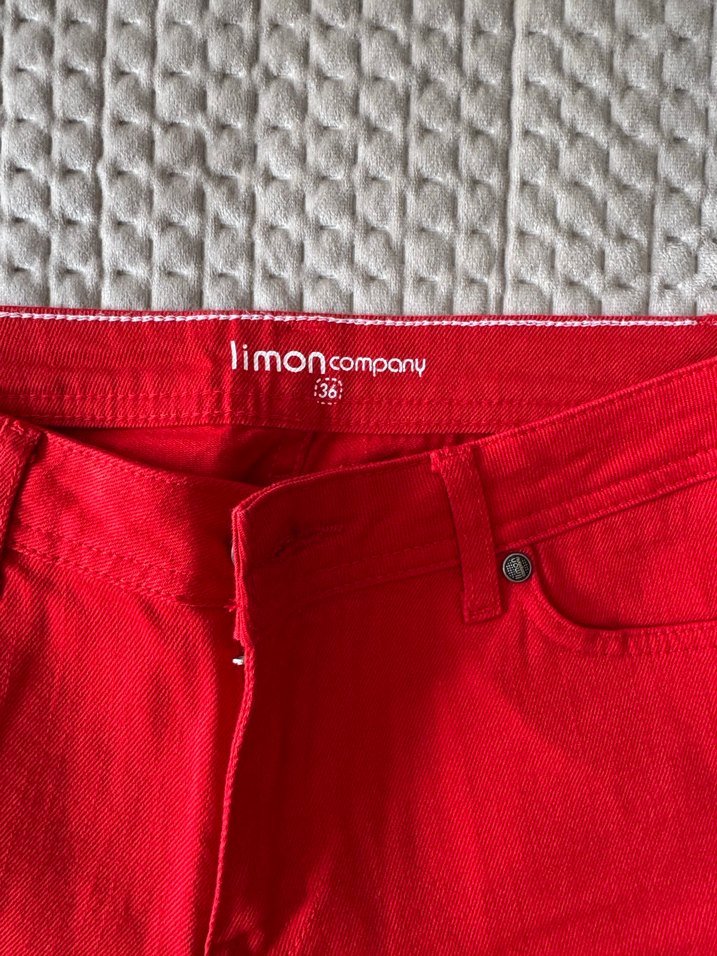 Parlak Kırmızı Mini Kadın Bermuda Şort - Görsel 2