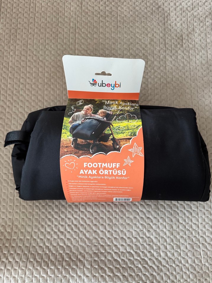 Siyah Baskılı Çocuk Ayak Örtüsü - Görsel 2